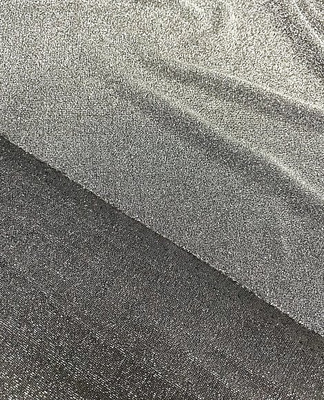 Трикотаж люрекс черный\серебро